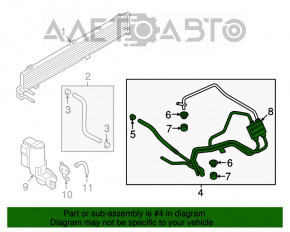 Трубки охлаждения АКПП Ford Ecosport 18-22 2.0 с клапаном