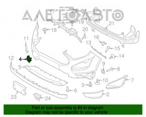 Capacul bara fata stanga Ford Ecosport 18-22