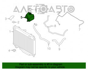 Rezervor de expansiune pentru răcire Ford Ecosport 18-22 fără capac