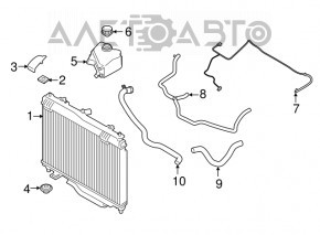 Rezervor de expansiune pentru răcire Ford Ecosport 18-22 fără capac