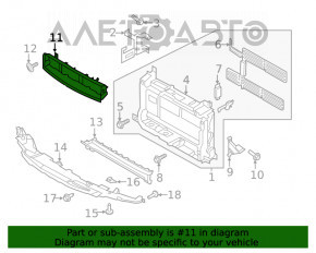 Grila radiatorului superioara Ford Ecosport 18-22