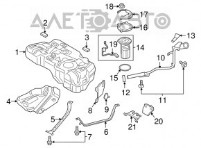 Топливный бак Ford Ecosport 18-22