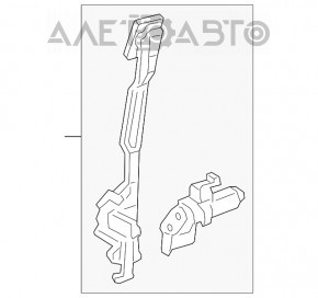 Geam electric cu motor spate dreapta Ford Ecosport 18-22