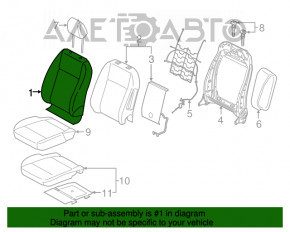 Водительское сидение Ford Ecosport 18-22 кожа черная, Sportster