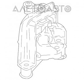 Подушка двигателя правая Ford Ecosport 18-22 2.0