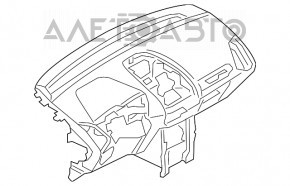 Torpedo panoul frontal cu AIRBAG Ford Ecosport 18-22 keyless negru