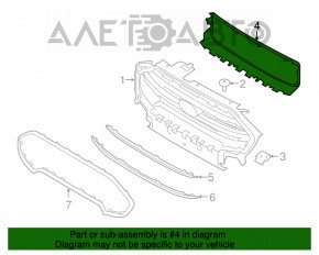 Grila radiatorului deflector Ford Ecosport 18-22 nou neoriginal.