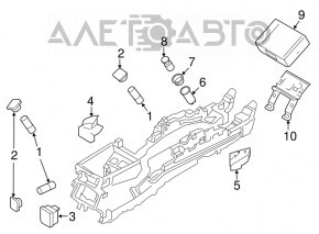 Butonul frânei de mână Ford Fusion mk5 17-20