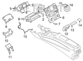 Монитор, дисплей, навигация Ford Fusion mk5 16-20 SYNC 3