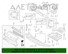 Motorul actuatorului pentru jaluzele Ford Escape MK3 17-19 resturi