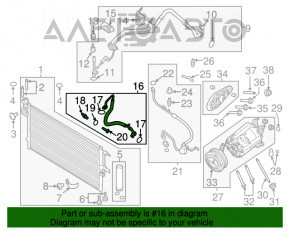 Tubul de aer condiționat condensator-compresor Lincoln MKC 15-