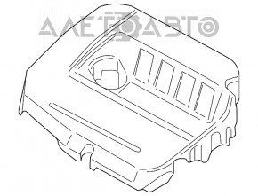 Накладка двигателя Ford Escape MK3 17-19 1.5T поролон затерта