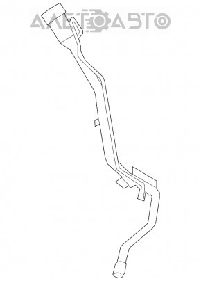 Gâtul de umplere a rezervorului de combustibil Ford Escape MK3 17-19 2.5