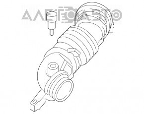 Воздуховод Ford Escape MK3 17-19 1.5T от фильтра