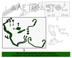 Racordul de racire a uleiului cutiei de viteze automata pentru Ford Escape MK3 13-19 1.5T