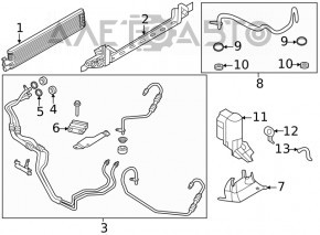 Racordul de racire a uleiului cutiei de viteze automata pentru Ford Escape MK3 13-19 1.5T