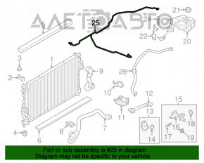 Conducta de racire retur Ford Escape MK3 13-19 1.6t nou original OEM