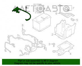 Terminalul bateriei negative Ford Ecosport 18-22