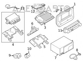 Monitor, display, navigație Ford Ecosport 18-22 cu control