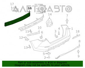 Amplificatorul de bara spate Nissan Sentra 20-