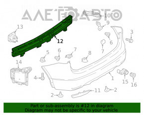 Amplificatorul pentru bara spate Nissan Rogue Sport 17-19