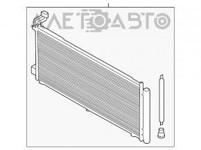 Радиатор кондиционера конденсер Ford Ecosport 18-22 2.0 новый TYC Тайвань