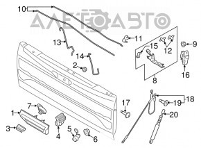 Cheie Ford Ecosport 18-22 fără cheie 3 butoane