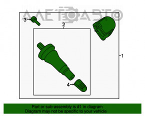 Датчик давления колеса Ford Fusion mk5 17-20 315mhz