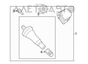 Датчик давления колеса Ford Fusion mk5 17-20 315mhz