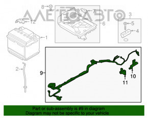 Cablu de alimentare invertor baterie Lincoln MKZ 17-20 hibrid