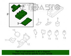 Blocul de siguranțe sub capotă Ford Fusion mk5 13-20 2.0T