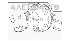 Вакуумный усилитель Ford Fusion mk5 17-20 hybrid, plug-in