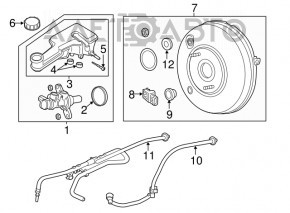 Вакуумный усилитель Ford Fusion mk5 17-20 FWD