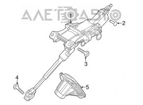 Coloană de direcție Ford Fusion mk5 17-20