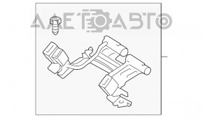 Buclele de siguranță cu cartușe pirotehnice pentru centurile din spate Ford Fusion mk5 14-16 bej