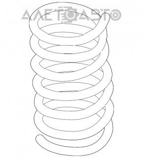 Пружина задняя правая Ford Fusion mk5 13-20 жесткость серая