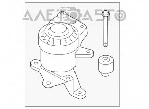 Pernele motorului dreapta Lincoln MKZ 17-20 2.0T