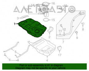 Топливный бак Ford Fusion mk5 17-20 hybrid, plug-in