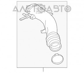 Воздуховод от фильтра Ford Fusion mk5 13-20 2.0Т тип 2