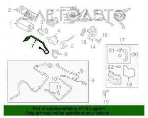 Клапан продувки топливных паров Ford Fusion mk5 17-20 без патрубков