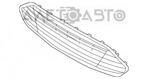 Grila bara fata superioara Ford C-max MK2 17-18 SUA crom lucios