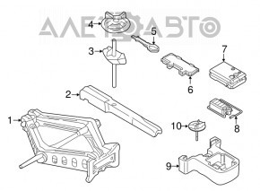 Домкрат Ford Mustang mk6 15-