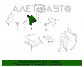 Датчик подушки безопасности дверь левый Ford Fusion mk5 17-20