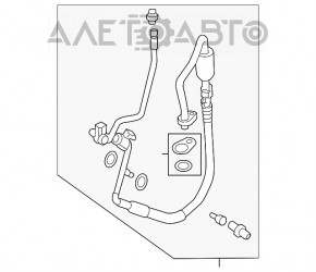 Bobina de aer condiționat condensator-compresor Ford Fusion mk5 17-20 2.0T