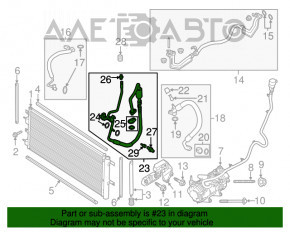 Bobina de aer condiționat condensator-compresor Ford Fusion mk5 17-20 2.0T