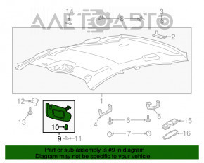 Capota stângă Ford Fusion mk5 17-20, gri deschis, fără cârlig, fără capac de protecție