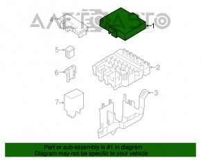 Capacul cutiei de siguranțe sub capotă pentru Ford Ecosport 18-22 2.0