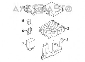 Capacul cutiei de siguranțe sub capotă pentru Ford Ecosport 18-22 2.0