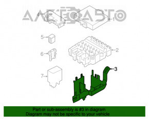 Corpul blocului de siguranțe sub capotă Ford Ecosport 18-22 2.0