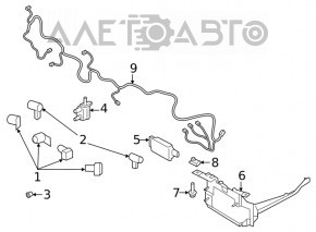 Senzor de parcare frontal Ford Edge 19 - lateral.